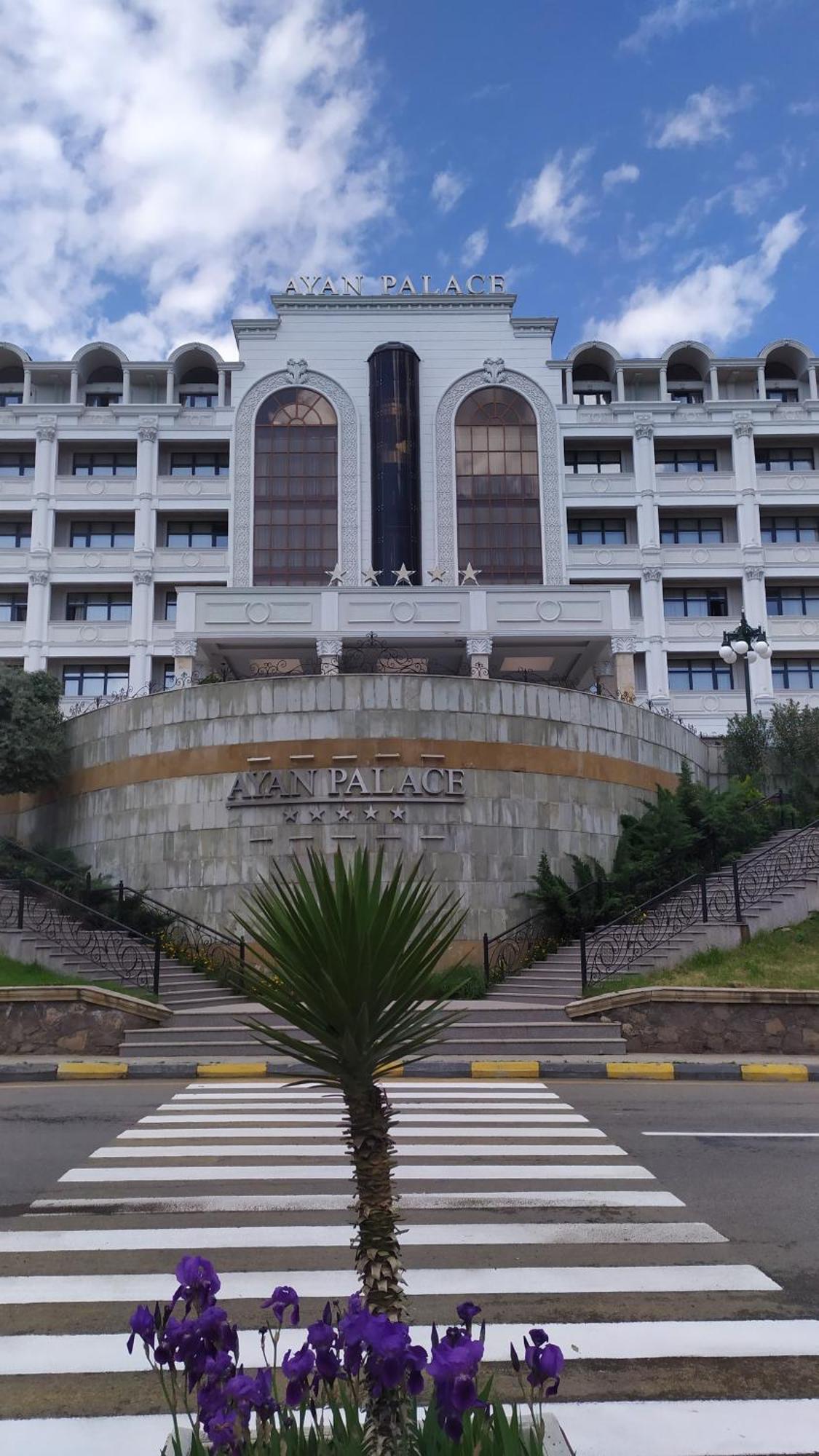 Ayan Palace Hotel Tovuz Exterior foto